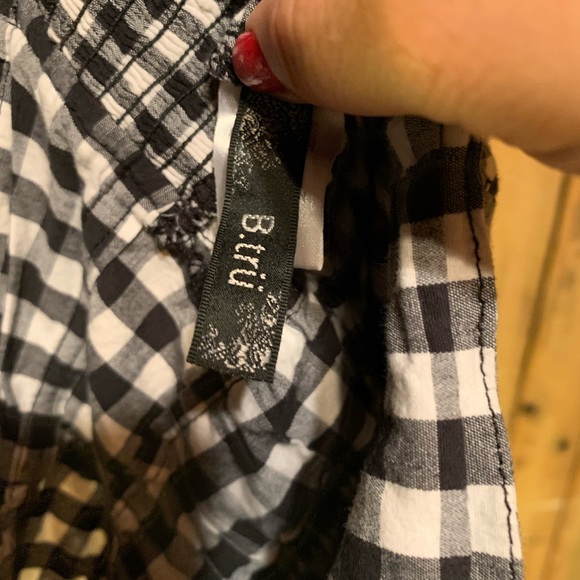 Cute B TRU strapless checkered Tunic - Picture 4 of 6